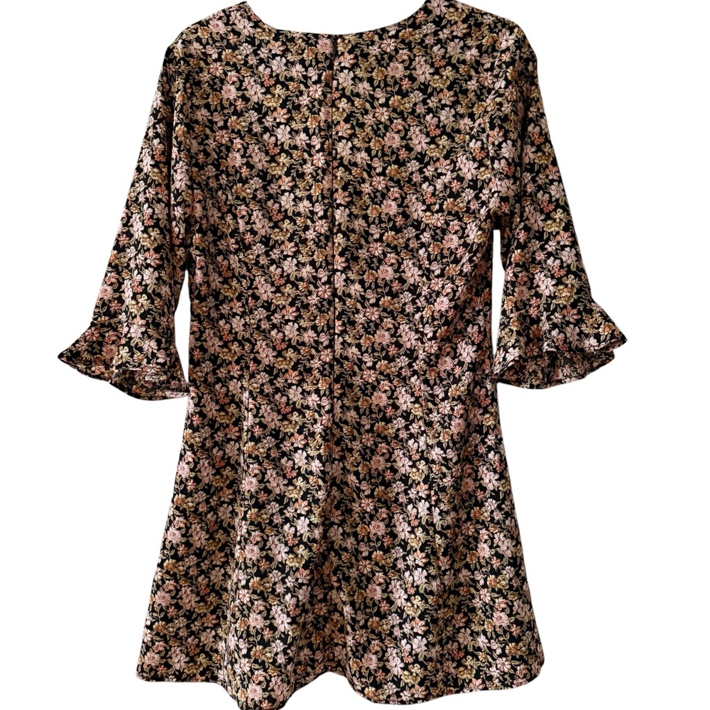 Vintage Free People Floral Mini Dress – Made in USA (Size Small) - Picture 3 of 7